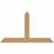 Ekena Millwork Portland Timber Gable Bracket, Western Red Cedar, 60"W x 35"H x 1 1/2"D x 5 1/2"F, 14/12 Pitch GBW060X35X0206POR00SWR - alternate 1